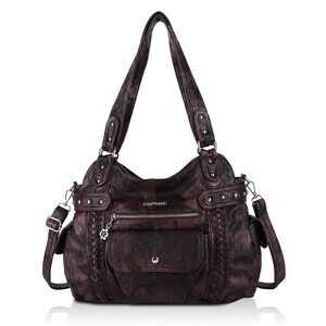 9092 Handbags Soft PU Leather Large Hobo Bags Top Handle Satchel Shoulder